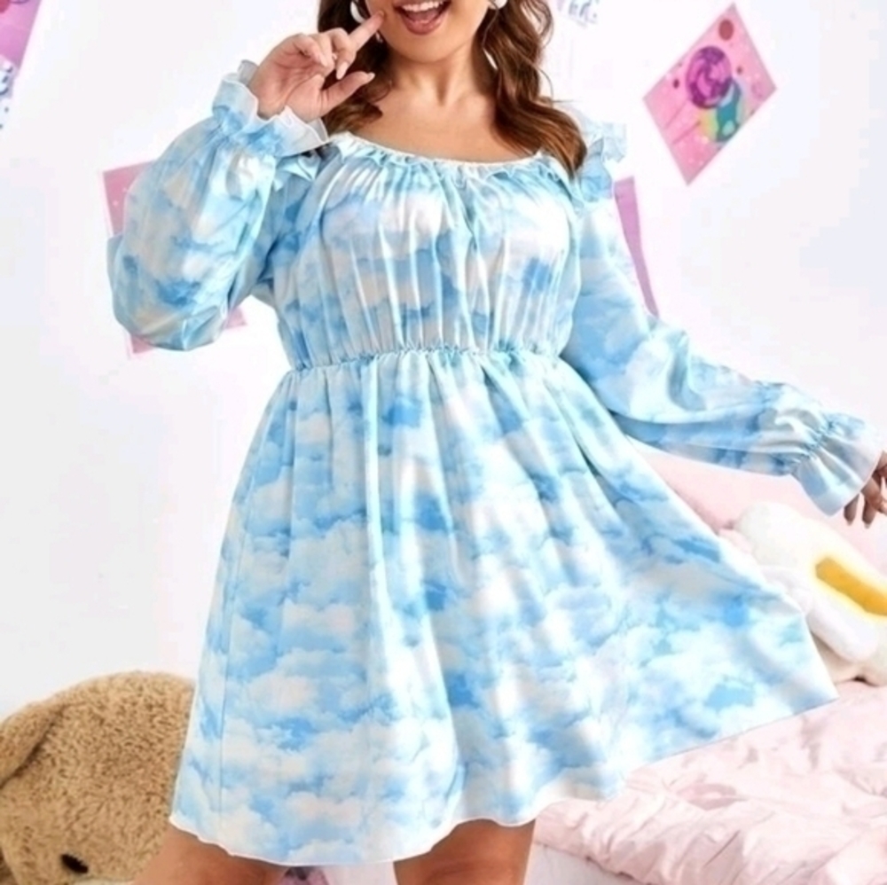 SHEIN CURVE CLOUD DRESS SZ 3X